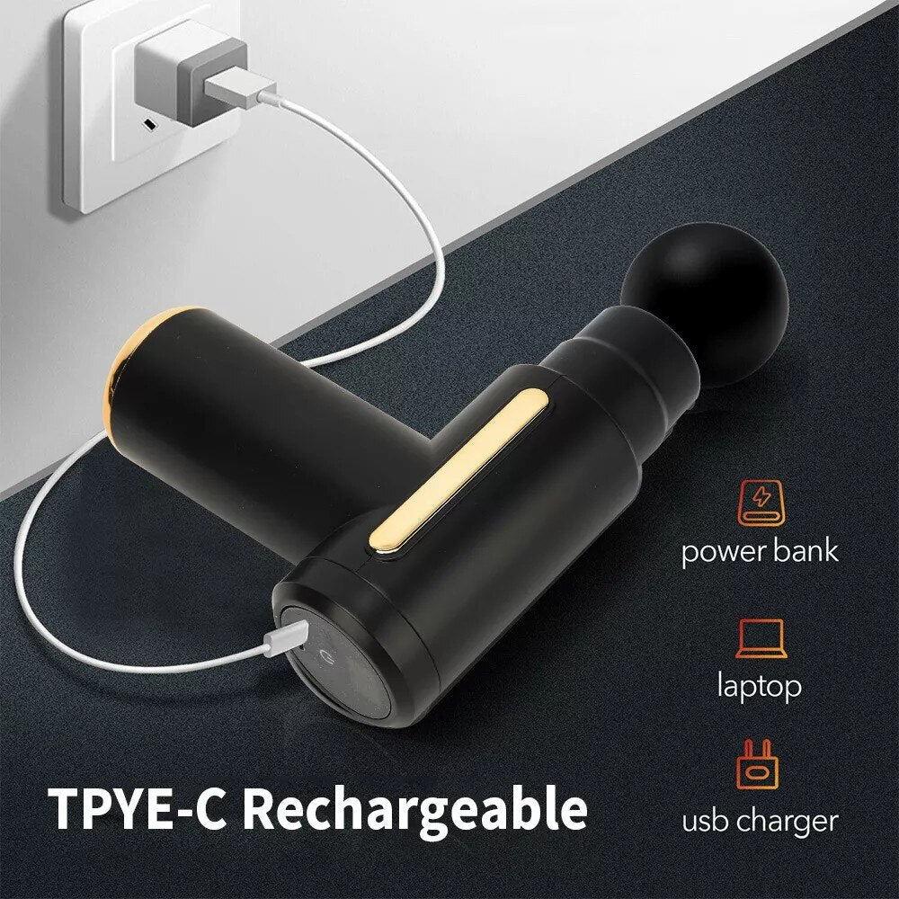 Mini Massage Gun 6 SPEED 4 CHANGING HEADS