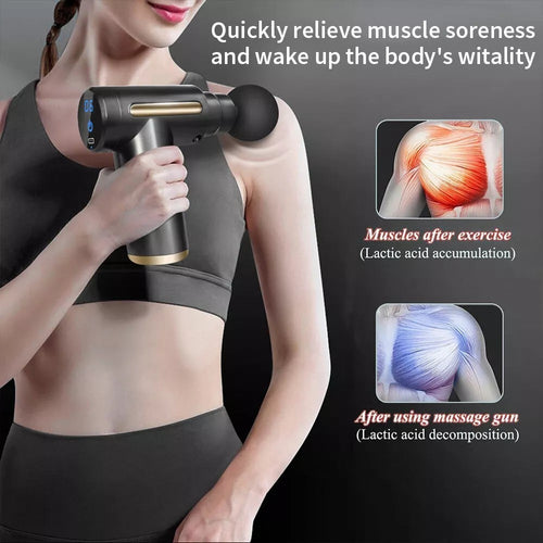 Mini Massage Gun 6 SPEED 4 CHANGING HEADS